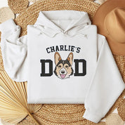 Personalized Embroidered｜Dog Dad Sweatshirt｜From Photo｜Dog Portrait