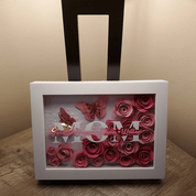 Personalized Mom Flower Shadow Box With Name For Mother's Day