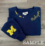 VINTAGE CUSTOM Classic Football Crewneck Sweatshirt 🏈👕