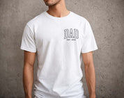 Dad Est 2024 Tshirt | Personalized Dad Shirt | Custom Dad Pregnancy Announcement |  New Dad Shirt