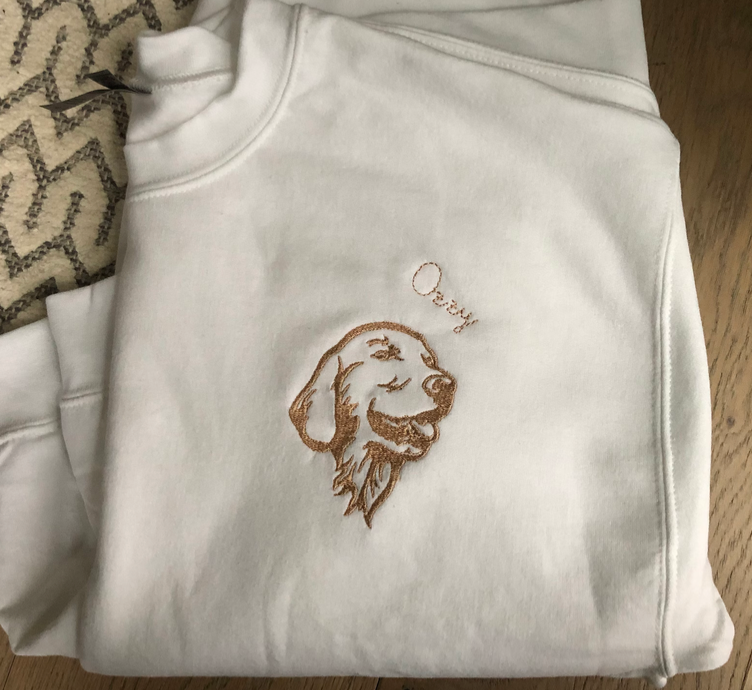 Custom Embroidered｜Golden Retriever｜Sweatshirt