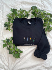 Birth month embroidered sweatshirt | Mama embroidered sweatshirt