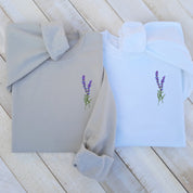 Embroidered｜Lavender｜Sweatshirt