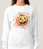 Cute Pumpkin Halloween Watercolor Sweatshirt