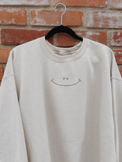 Smiley Face｜Embroidered Sweatshirt｜Vintage Tee