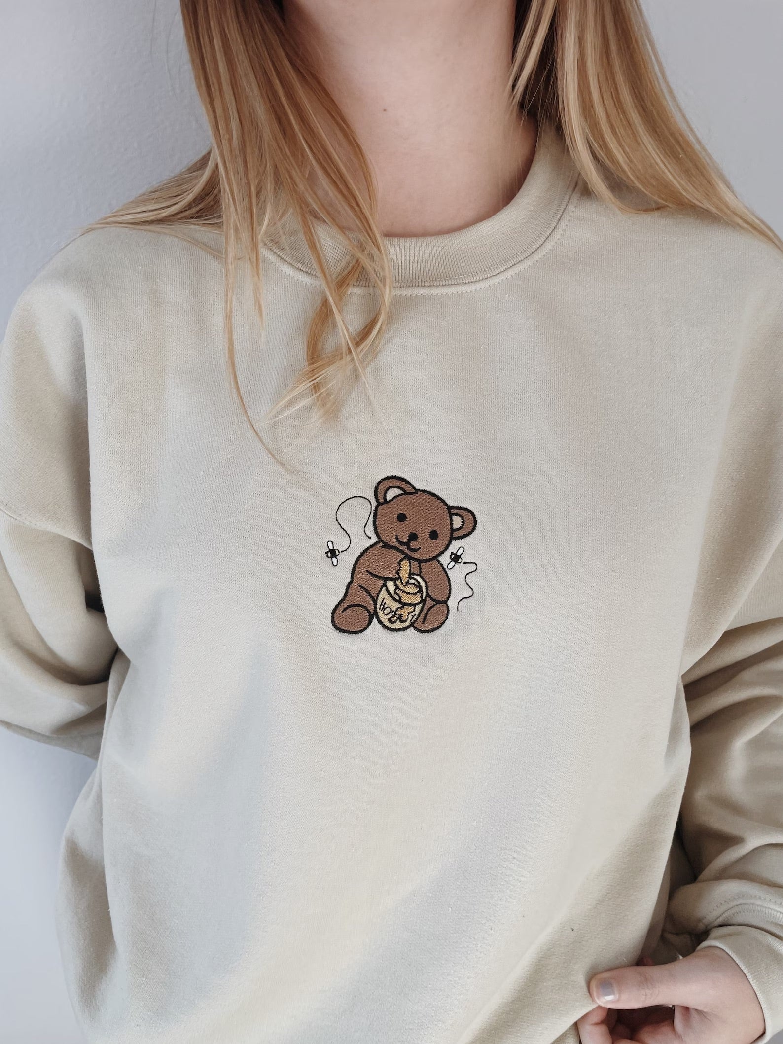 Custom Embroidered | Honey Bear Sweatshirt