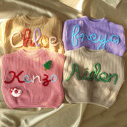 Personalized Baby Sweater, Custom Name Sweater