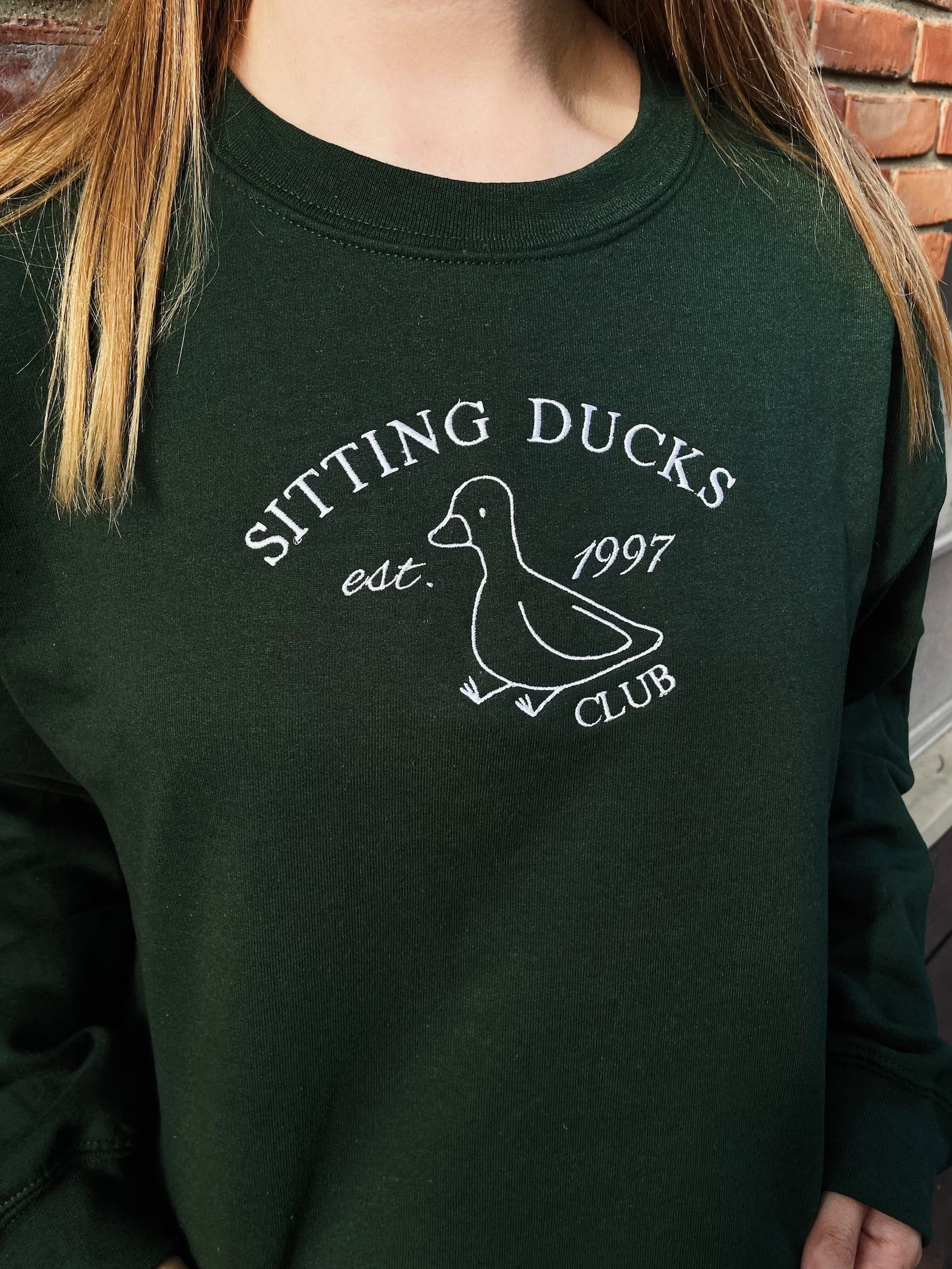 Sitting Ducks Club | Embroidered Sweatshirt