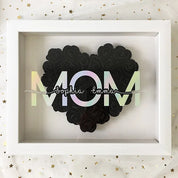 Personalized Mom Flower Shadow Box With Name