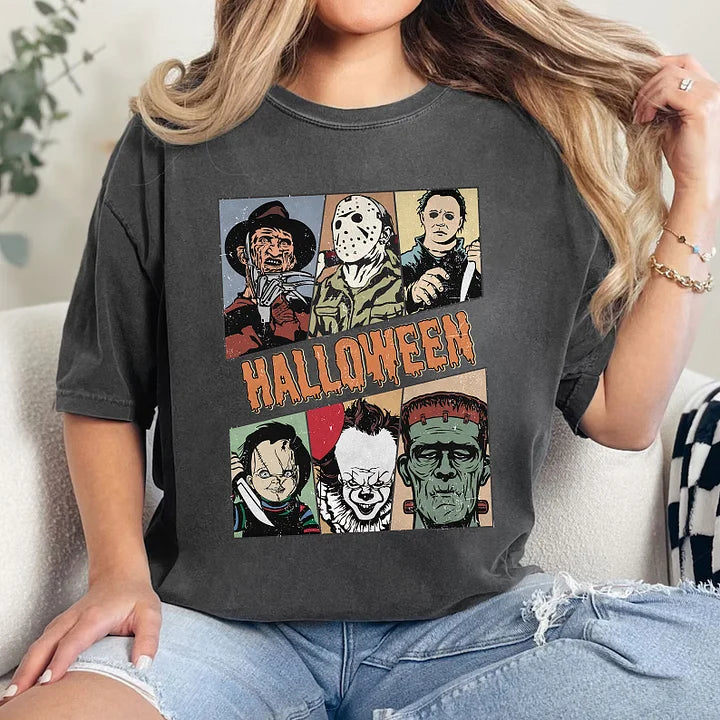 Retro Halloween Horror Movie Shirt