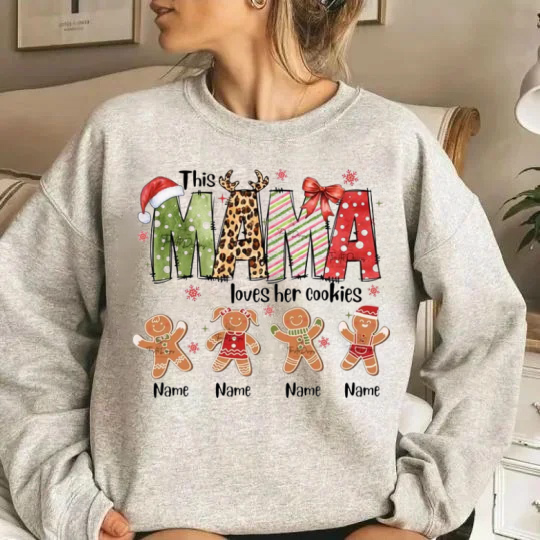 Personalized "Mama Loves Her Cookies" Shirt