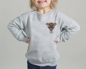 Custom Embroidered Pet | Sweatshirt for Kids | Dog Embroidery | Personalized Kids Sweatshirt