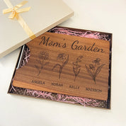 Mom's Garden is Her Children Customized Cutting Board