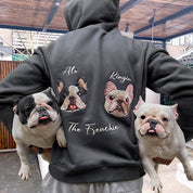 Personalized Embroidered Hoodie｜Custom Pet Head｜Cute Gift for Animal Lovers