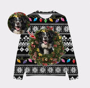 Custom Your Own Christmas Wearth Sweatshirt With Your Pet Face