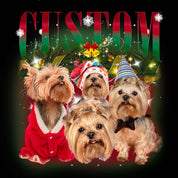 Custom Pet Photo | Christmas Bootleg Tee Sweatshirt Hoodie