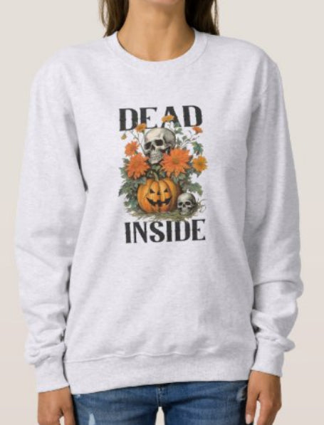 Vintage Halloween Pumpkin and Skul Sweatshirt