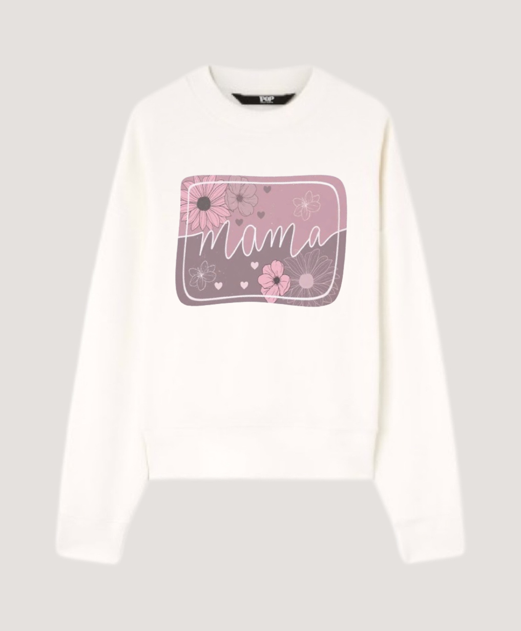 Mother's Day Tee Mama Floral Block Graphic Tee