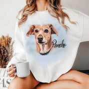 Pet Portrait Custom Airbrush Photo-Realistic | Sweatshirt Hoodie