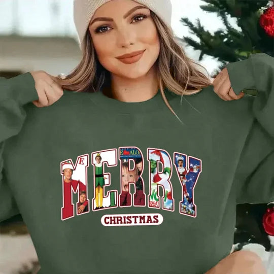 Merry Christmas - Christmas Movie Character Sweatshirt