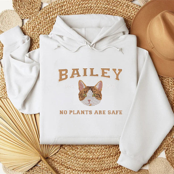 Personalized Embroidered｜Pet Sweatshirt with Pets Name｜Custom Text