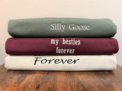 Personalized Embroidered Sweatshirts | Custom Text Sweatshirt | Oversized Vintage Sweatshirt