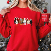 Cute Chicken Farm Animals Holiday Christmas Sweatshirt