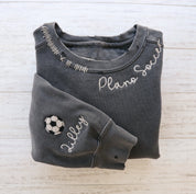 VINTAGE Embroidered Hand Distressed Sweatshirt