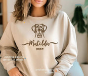 Custom Embroidered｜Pet Portrait Hoodie｜Sweatshirt｜T-shirt With Your Pets Name