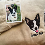 Custom Embroidered Pet Sweatshirt｜Personalized with Your Pet’s Photo