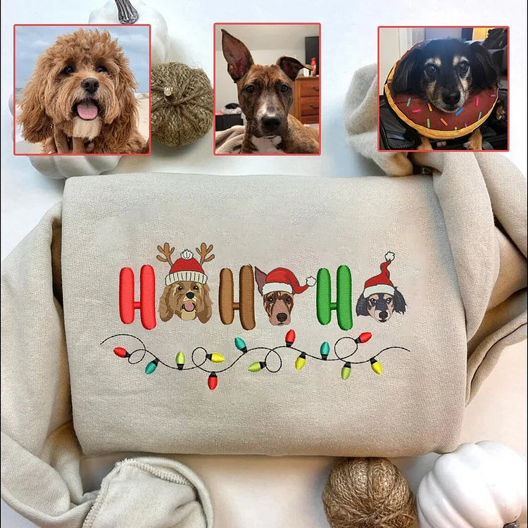 Custom EMBROIDERED | Dog Sweatshirt |  Embroider Dog Hoodie