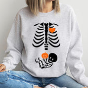 Skeleton Halloween Maternity Sweatshirt