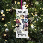 Eras Tour Ticket Acrylic Ornament|TS Tour Ornament Xmas 2 Side Print