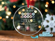 Eras Tour Glass Ornament |Ts The Eras Tour Ornament