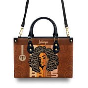 Customized  Horoscope and Artistic Name Avatar - Personalized Leather Handbag