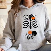 Skeleton Halloween Maternity Sweatshirt