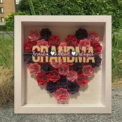 Personalized Mom Flower Shadow Box With Name For Your Love