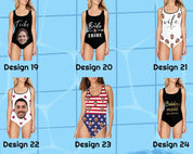 Custom Face Swimsuit Personalized Photo Women's Bathing Suit Bikini Set Swimwear