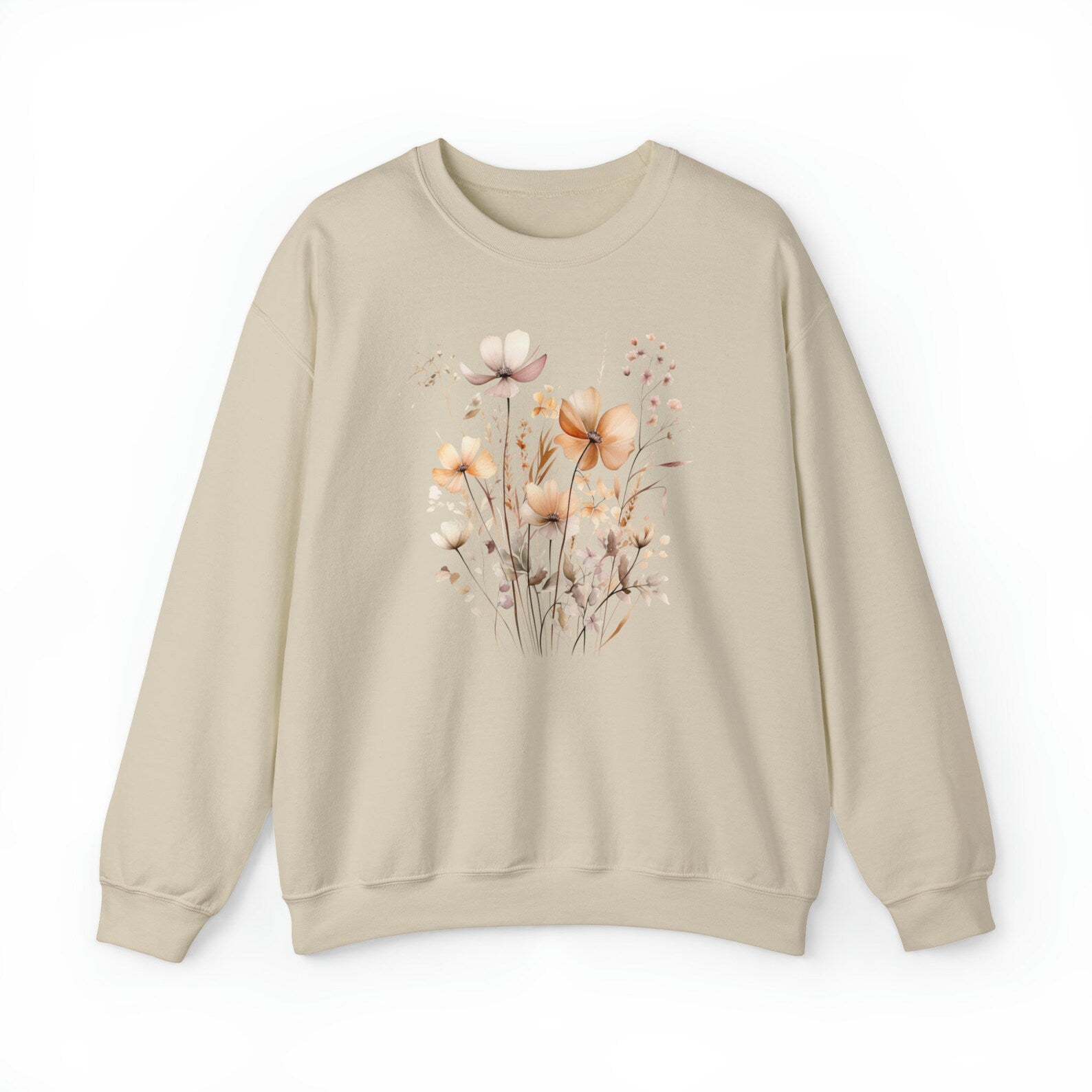 Vintage Pressed Flowers Sweatshirt