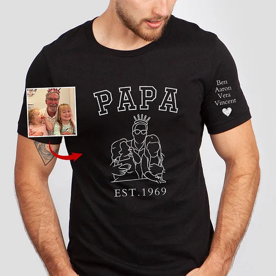 Best Gifts For Him｜Personalized Embroidered｜Dad/Grandpa's Shirt