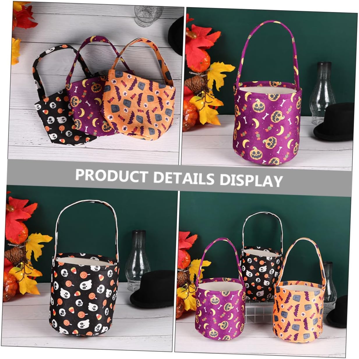 3pcs halloween candy bag | halloween decor tote bags