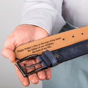 Personalized Engraved Leather Belt For DAD/HUSBAND-Now you will always think of me