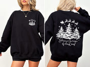 Believe In The Magic Of Christmas | Santa Tree Snow | Sweatshirt