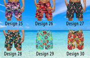 Custom Men's Swim Trunk Face Swim Shorts Personalized Beach Shorts