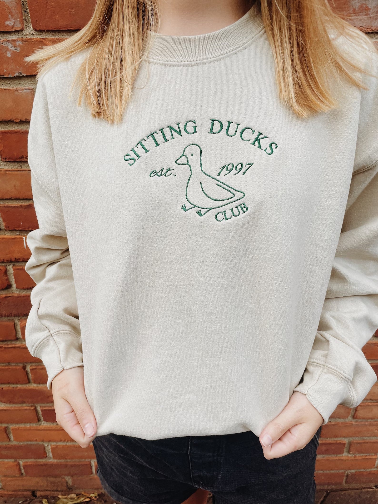 Sitting Ducks Club | Embroidered Sweatshirt