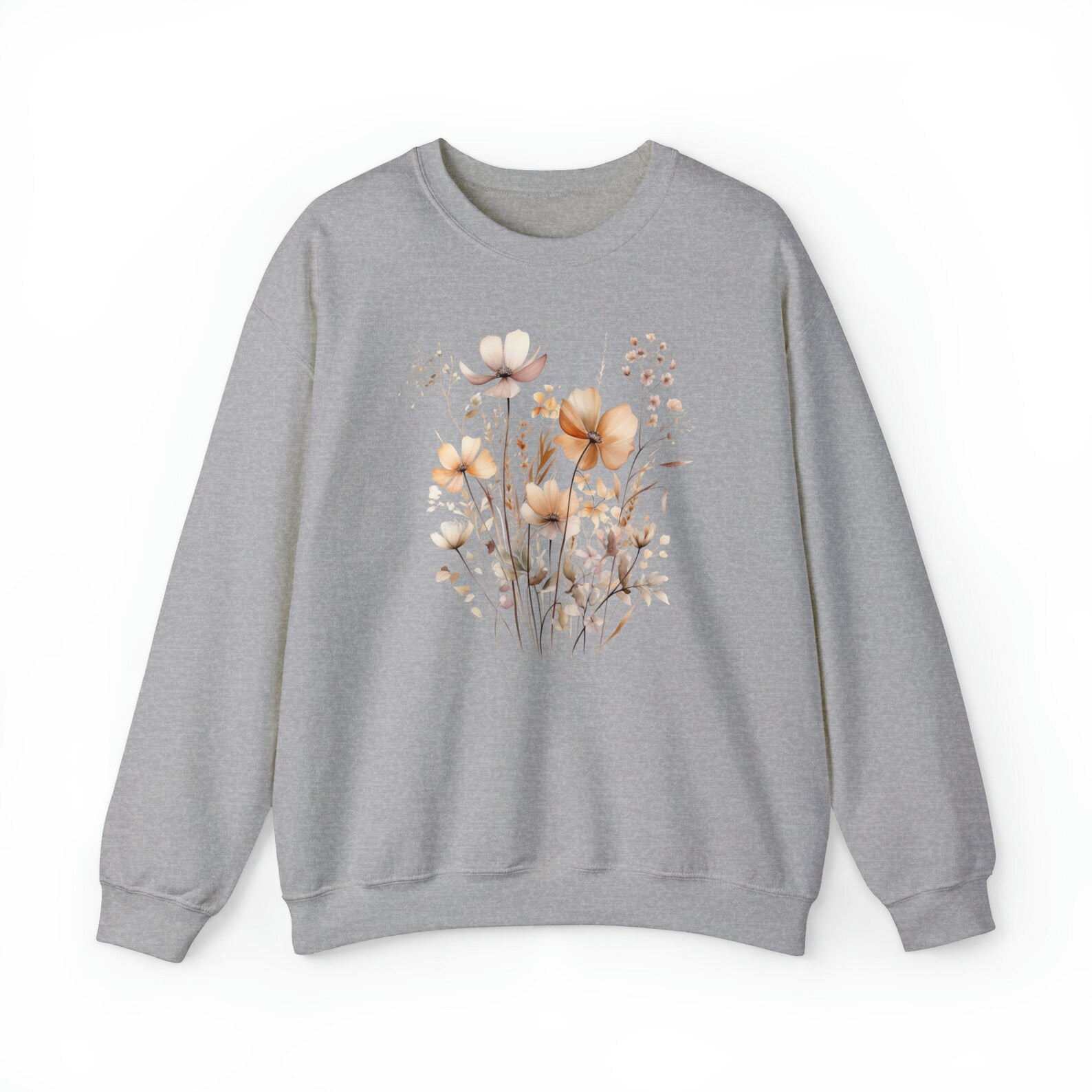 Vintage Pressed Flowers Sweatshirt