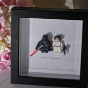 I Love You I Know | Princess Leia & Han Solo | Mini Figure | Star Wars | Frame | Gift | Love | Valentine's Day