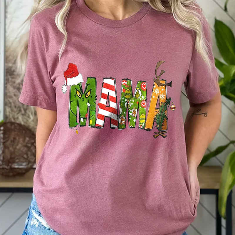 Custom Grinch Mama Sweatshirt | Kids Name | Christmas Gift