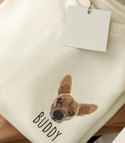 Custom Embroidered Pet | Sweatshirt for Kids | Dog Embroidery | Personalized Kids Sweatshirt