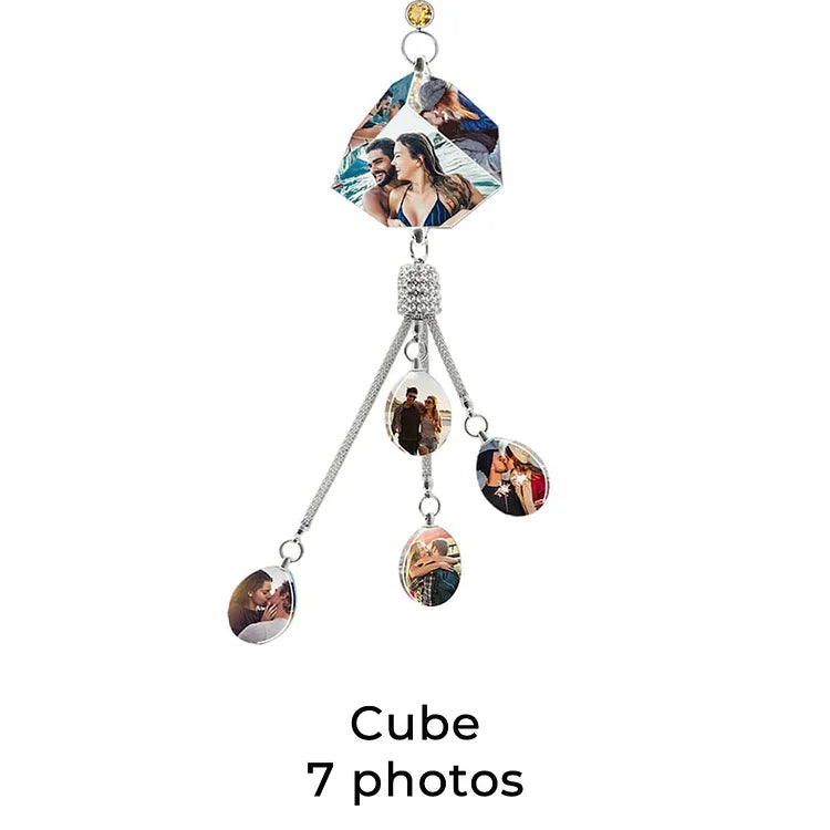 Personalized Photo Lucky Crystal Car Pendant